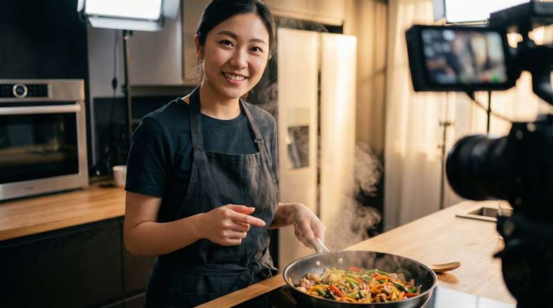 国产自拍美食视频